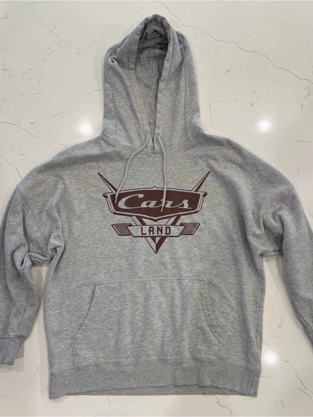 Disney Pixar Cars Land Gray Pullover Hoodie – Size Medium
